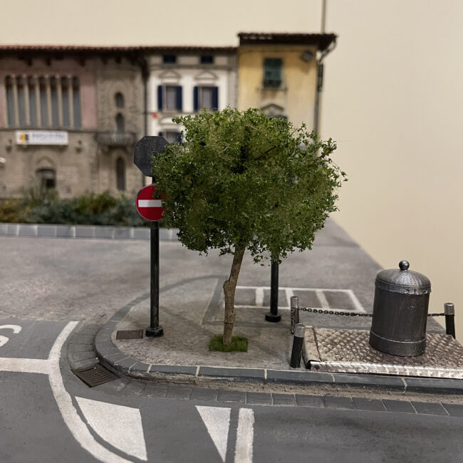 Albero della piazza diorama Santa croce sull'Arno