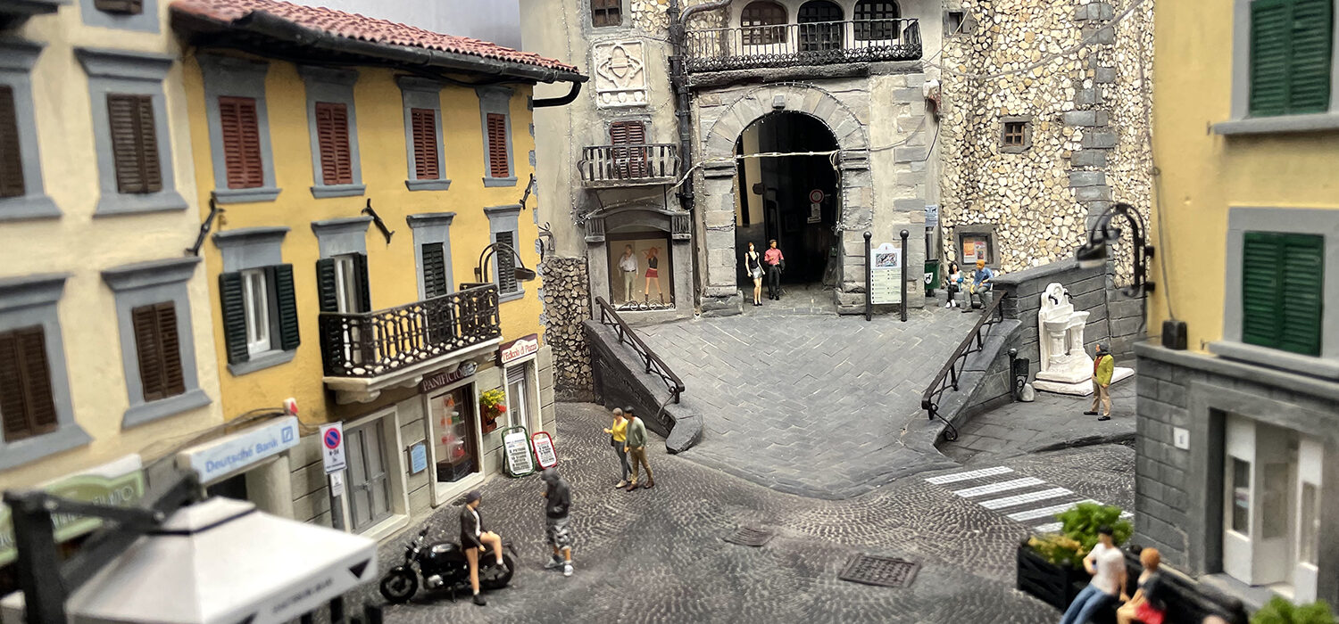 Diorama Castelnuovo di Garfagnana piazza