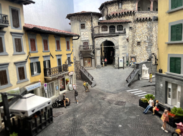 Diorama Castelnuovo di Garfagnana piazza