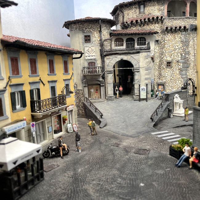 Diorama Castelnuovo di Garfagnana piazza