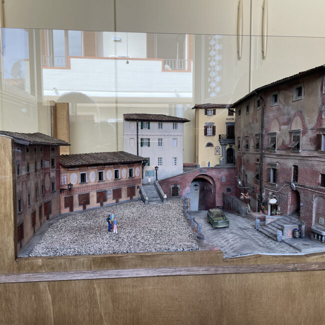 Diorama della piazza di San Miniato