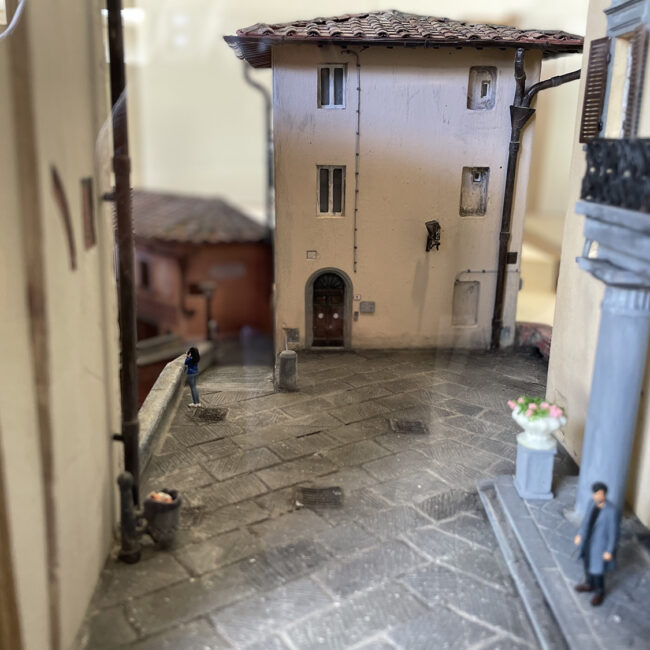 Diorama piazza a San Miniato